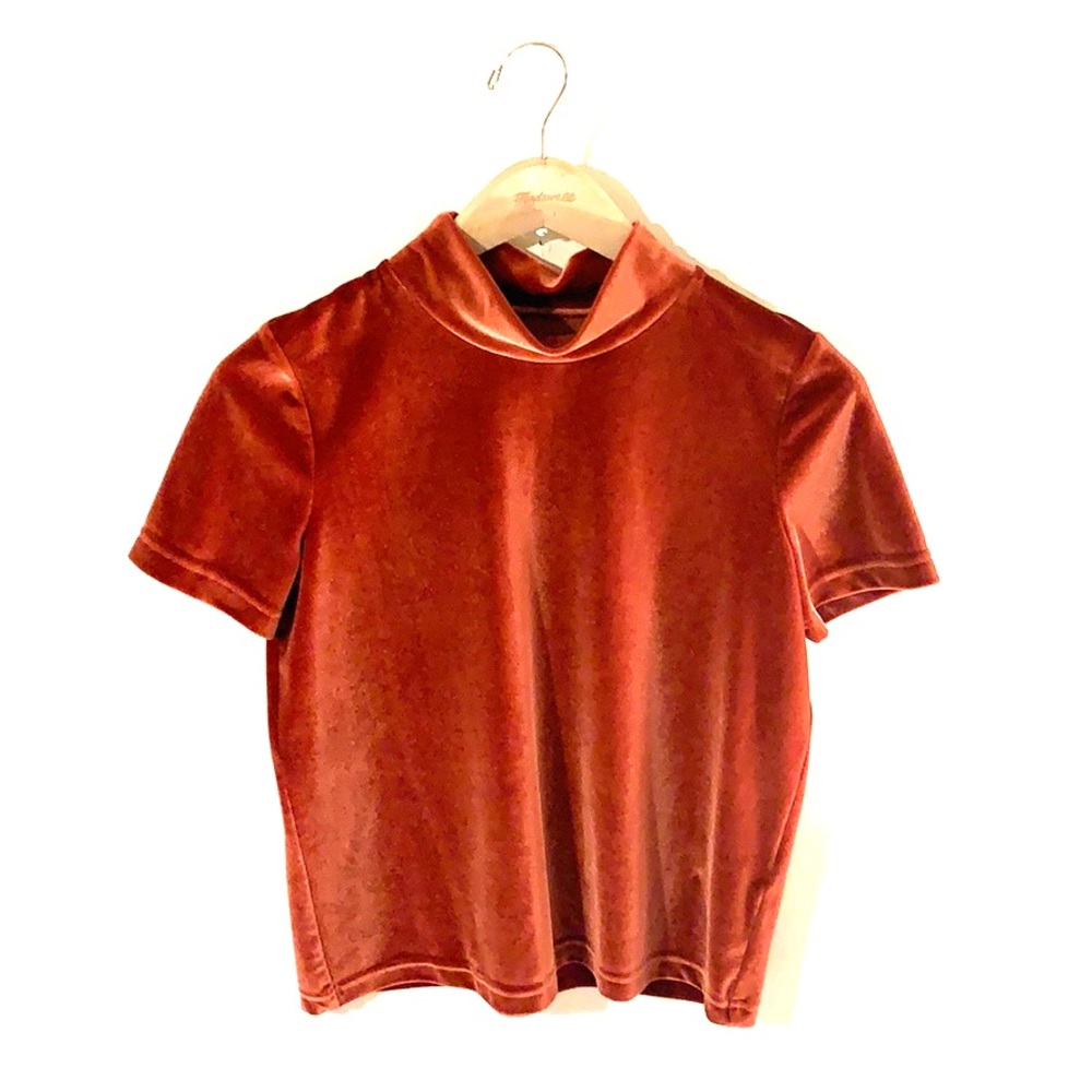Madewell velvet shirt, size xs